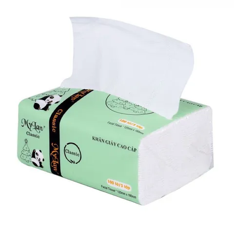 < Bịch Lẻ > Khăn Giấy Rút Gấu Trúc Cao Cấp MyLan 3 Lớp ( giao màu ngẫu nhiên)