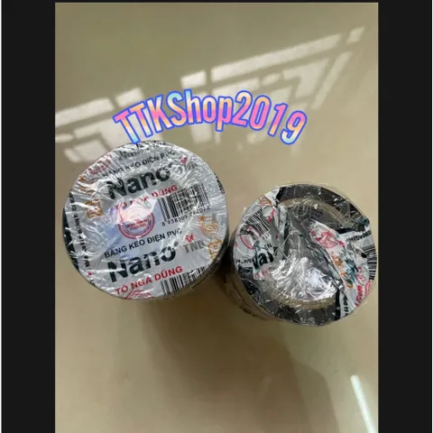 Băng dính điện Nano đen bản 1,7cm - loại tốt