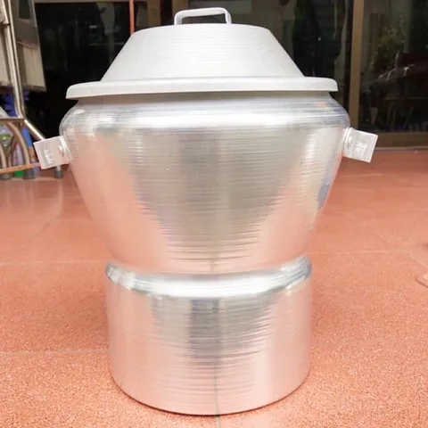 Chõ đồ xôi - nồi hấp 2 tầng dày dặn loại 1kg, 2kg