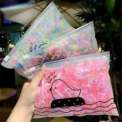 Túi chun buộc tóc đủ màu cho bé gái 1000 sợi mềm không đau tóc