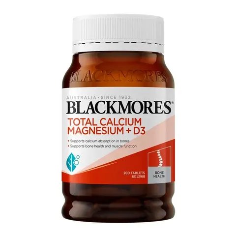 Blackmores Total Calcium and Magnesium + D3 - Hỗ trợ hấp thu canxi vào xương phòng ngừa loãng xương thoái hóa xương khớp chính hãng Úc