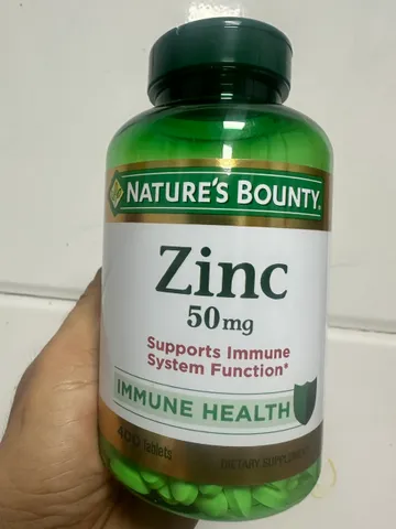 Viên uongs bỗ sung kẽm NATURES BOUNTY ZinC 500 mg 400v.Hàng mỹ.