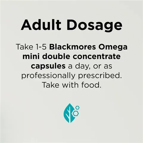 Blackmores Omega Mini Double Concentrate -  Hỗ trợ tim mạch tăng tuần hoàn máu giảm nguy cơ xơ vữa động mạch và hình thành cục máu đông chính hãng Úc