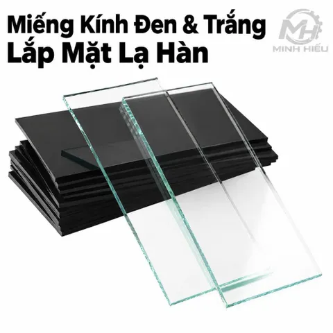Mắt Kính Hàn Đen & Trắng Lắp Mo Hàn, Mặt Lạ Hàn - Kích Thước 108 x 50mm