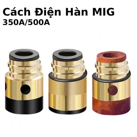 Cách Điện Mỏ Hàn MIG 350A/500A - Ren Đồng, Toàn Bộ Bằng Đồng