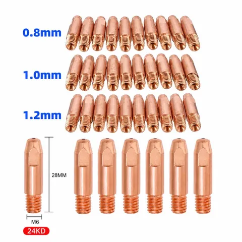 Béc Hàn MIG 24KD Đủ Loại 0.8/1.0/1.2 - Phụ Kiện Súng Hàn MIG 24KD