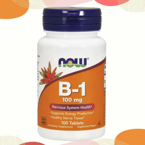 Viên uống Now B-1 100 mg |100 viên| Duy trì hiệu suất sinh năng lượng tế bào/Bảo vệ cấu trúc của hệ thần kinh trung ương/ngoại biên & Hỗ trợ chức năng tim mạch [SP Chuẩn Mỹ không tem]