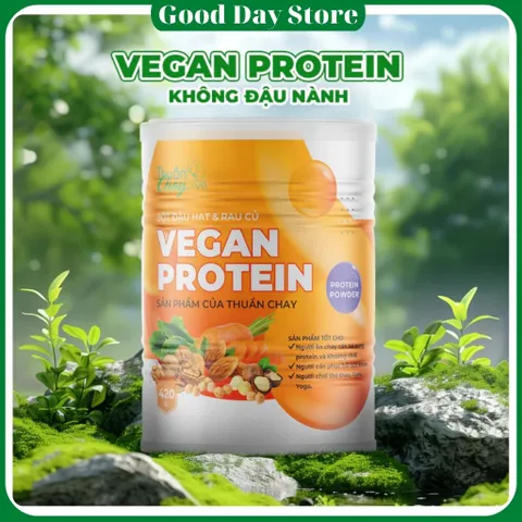 COMBO 2 HỘP Bột Vegan Protein Thuần Chay Từ Đậu Hạt Rau Củ ,Không Đậu Nành