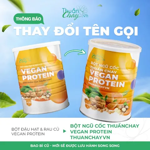 COMBO 2 HỘP Bột Vegan Protein Thuần Chay Từ Đậu Hạt Rau Củ ,Không Đậu Nành