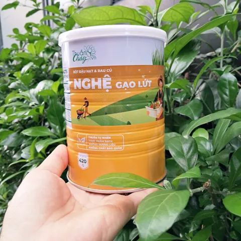 Bột Nghệ Gạo Lứt 420gram - Bột Ngũ Cốc Đậu Hạt Rau Củ Thuần Chay