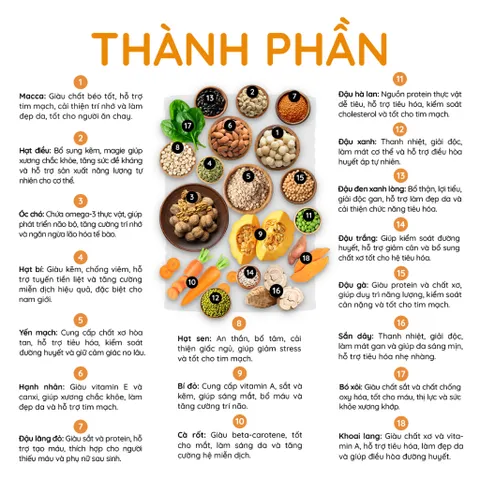 COMBO 2 HỘP Bột Vegan Protein Thuần Chay Từ Đậu Hạt Rau Củ ,Không Đậu Nành