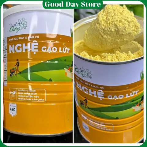COMBO 3 HỘP Bột Nghệ Gạo Lứt Thuần Chay Tâm An - Bột Rau Củ Đậu Hạt Tốt Cho Hệ Tiêu Hóa, Dạ Dày