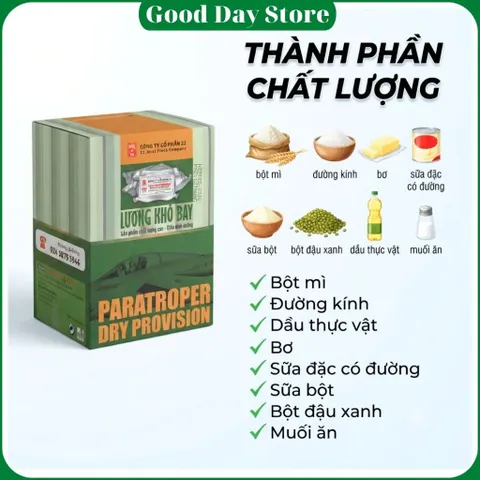 Lương Khô BAY 1Kg Dùng Để Ăn Sáng,Ăn Bữa Phụ,Ăn Trước Khi Vận Động