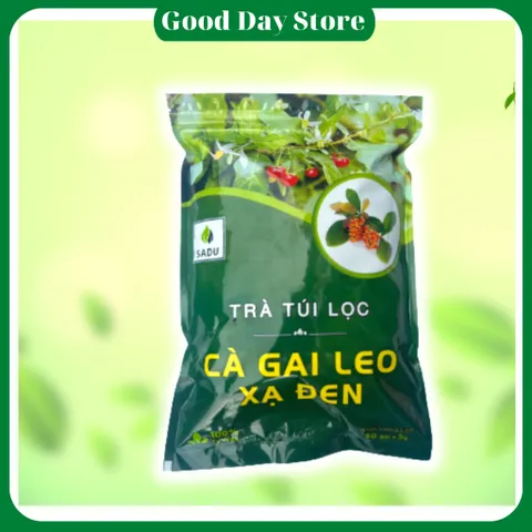 Trà cà gai leo xạ đen sadu gói 250g, Hỗ Trợ Thanh Lọc, Mát Gan, Giảm Mỡ Máu
