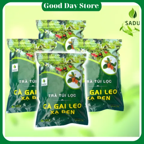 Trà cà gai leo xạ đen sadu gói 250g, Hỗ Trợ Thanh Lọc, Mát Gan, Giảm Mỡ Máu