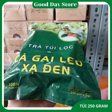 Trà cà gai leo xạ đen sadu gói 250g, Hỗ Trợ Thanh Lọc, Mát Gan, Giảm Mỡ Máu