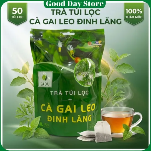 Trà Cà Gai Leo Đinh Lăng SADU 250g | Trà Thảo Mộc Túi Lọc 50 Gói Dễ Pha Tiện Mang Theo