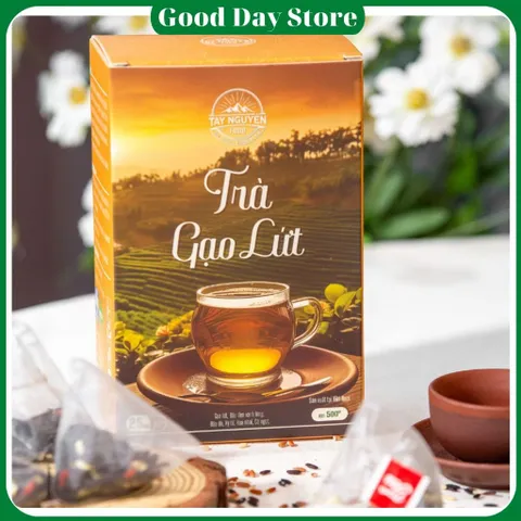COMBO 3 HỘP Trà Gạo Lứt Tây Nguyên Food Hỗ Trợ Giảm Cân Thanh Lọc Cơ Thể Mát Gan Ngủ Ngon