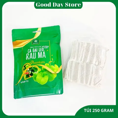 COMBO 2 TÚI Trà Túi Lọc Cà Gai Leo Rau Má SADU - Hỗ Trợ Giải Nhiệt, Thanh Lọc Cơ Thể