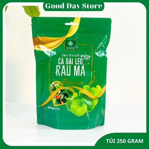 COMBO 2 TÚI Trà Túi Lọc Cà Gai Leo Rau Má SADU - Hỗ Trợ Giải Nhiệt, Thanh Lọc Cơ Thể