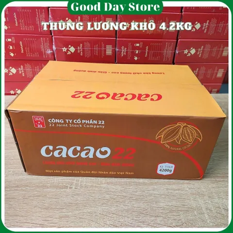 THÙNG 6 Hộp Lương Khô Cacao 22 Chính Hãng / Lương Khô Quân Đội Vị Cacao thơm ngon