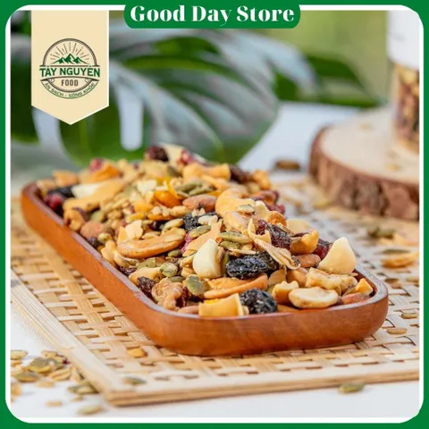Ngũ cốc hạt Granola sấy mật ong không đường ăn liền Tây Nguyên Food 500g