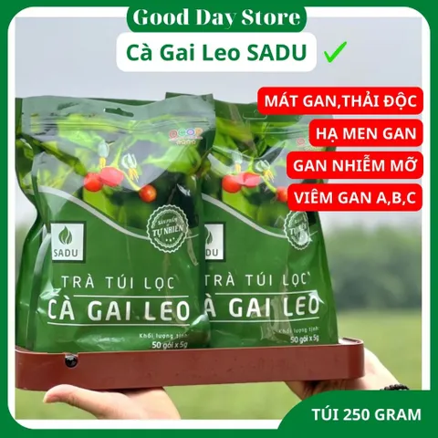 500 GRAM Trà cà gai leo Sadu NGUYÊN CHẤT,Trà túi lọc tiện lợi khi sử dụng
