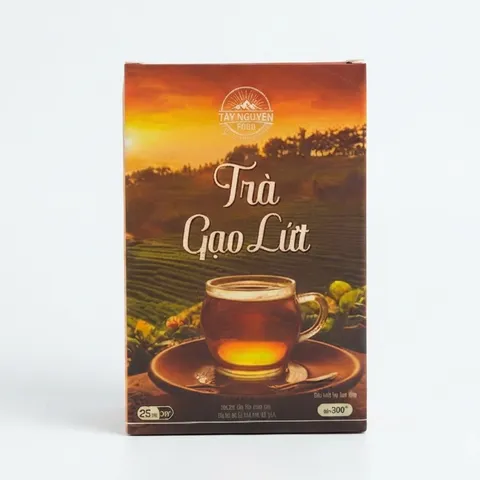 Trà gạo lứt Tây Nguyên Food hỗ trợ giảm cân thanh lọc cơ thể,mát gan,ngủ ngon - Hộp 500gram