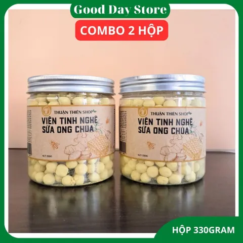 COMBO 2 HỘP Viên Tinh Nghệ Sữa Ong Chúa Thuận Thiên NGUYÊN BẢN - Viên Mềm Tan Thơm Ngon