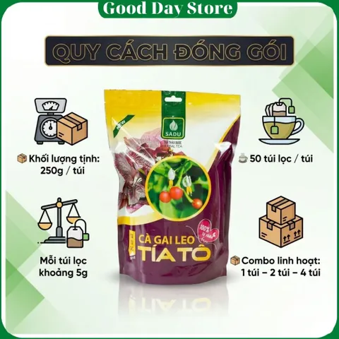 500 GRAM Trà cà gai leo TÍA TÔ Sadu ,Trà dạng túi lọc tiện lợi khi sử dụng hàng ngày
