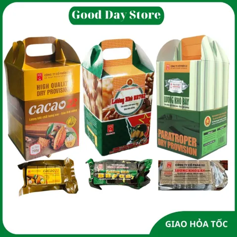 Lương Khô Dinh Dưỡng Dùng Để Ăn Sáng,Ăn Vặt,Trước Khi Vận Động,Công Ty Cổ Phần 22 Bộ Quốc Phòng