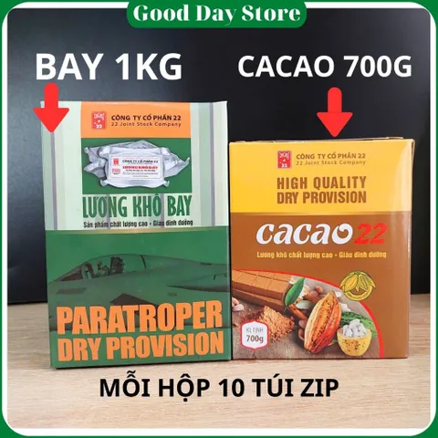 Lương Khô Dinh Dưỡng Dùng Để Ăn Sáng,Ăn Vặt,Trước Khi Vận Động,Công Ty Cổ Phần 22 Bộ Quốc Phòng