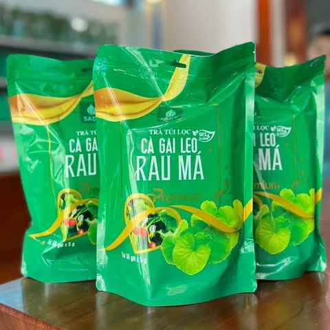 Trà Cà Gai Leo Rau Má SADU 50 Túi Lọc Hỗ Trợ Thanh Nhiệt Thảo Mộc Tự Nhiên