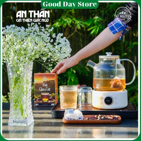 Trà gạo lứt Tây Nguyên Food - Việt Nam thanh lọc cơ thể hộp 500g
