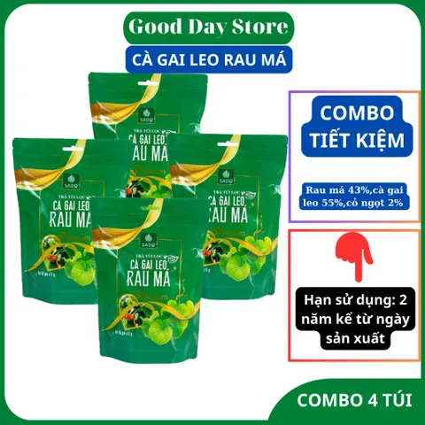 Trà Cà Gai Leo Rau Má SADU 50 Túi Lọc Hỗ Trợ Thanh Nhiệt Thảo Mộc Tự Nhiên