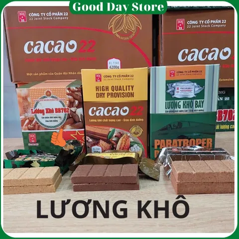 Lương Khô Quân Đội Công Ty Cổ Phần 22 , Vị Cacao, Bay , BB702 Bổ Sung Dinh Dưỡng, Năng Lượng