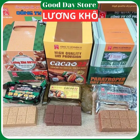 Lương Khô Quân Đội Công Ty Cổ Phần 22 , Vị Cacao, Bay , BB702 Bổ Sung Dinh Dưỡng, Năng Lượng
