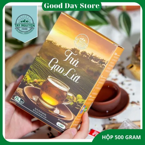 COMBO 2 HỘP Trà Gạo Lứt Tây Nguyên Food Thanh Lọc Cơ thể,Mát Gan,Ngủ Ngon,Thơm Ngon,Dễ Dùng