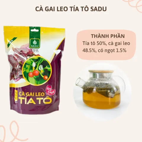 500 GRAM Trà cà gai leo Sadu tía tô,lá ổi,rau má,đinh lăng,diếp cá,xạ đen