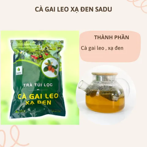 500 GRAM Trà cà gai leo Sadu tía tô,lá ổi,rau má,đinh lăng,diếp cá,xạ đen