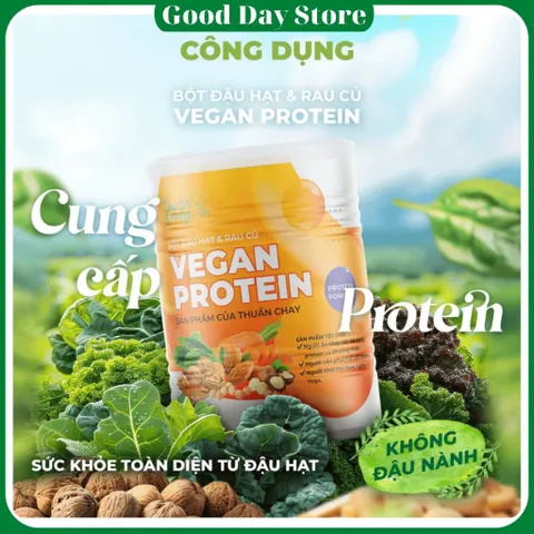 VEGAN PROTEIN 420g - Bột Ngũ Cốc Đậu Hạt Rau Củ Không Đậu Nành