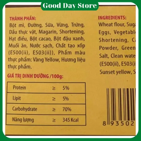 Lương Khô Cacao 22 Chính Hãng 700g / Giàu Năng Lượng,Tiện Lợi Khi Đi Du Lịch,Dã Ngoại,Dự Trữ Đồ Ăn