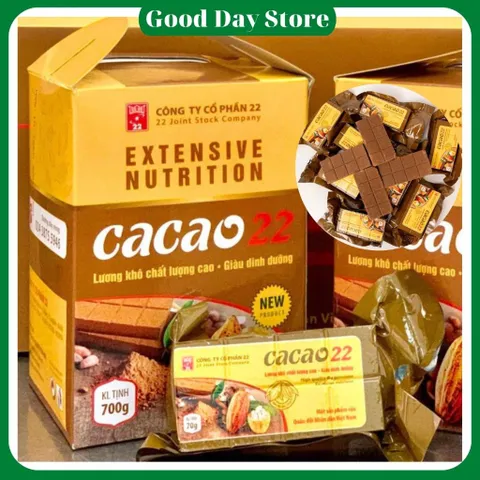 Lương Khô Cacao 22 Chính Hãng 700g / Giàu Năng Lượng,Tiện Lợi Khi Đi Du Lịch,Dã Ngoại,Dự Trữ Đồ Ăn