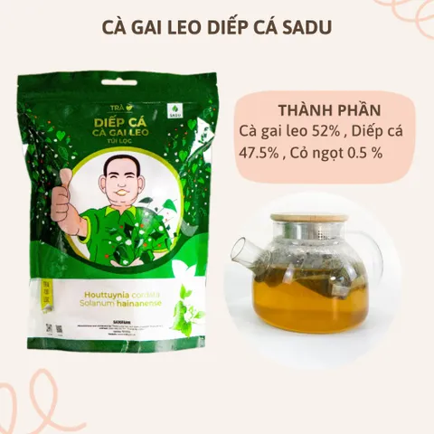 1 KG Trà cà gai leo Sadu,Trà túi lọc dễ sử dụng,dùng hàng ngày,hạn sử dụng 24 tháng