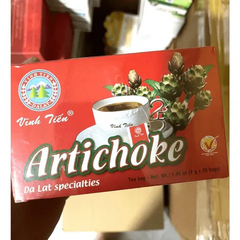 Trà Actiso Thanh nhiệt mát gan, giải độc, lợi tiểu, tăng cường chức năng gan, mẩn ngứa, mày đay, mụn nhọt 