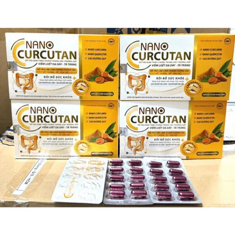 Nano Curcutan Nano Curcumin Gold – Hỗ Trợ Chăm Sóc Dạ Dày, Tá Tràng, Giảm Khó Chịu Do Trào Ngược, Bảo Vệ Niêm Mạc Dạ Dày