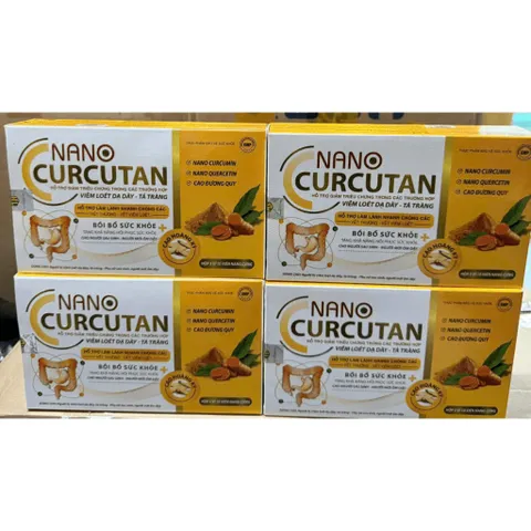 Nano Curcutan Nano Curcumin Gold – Hỗ Trợ Chăm Sóc Dạ Dày, Tá Tràng, Giảm Khó Chịu Do Trào Ngược, Bảo Vệ Niêm Mạc Dạ Dày