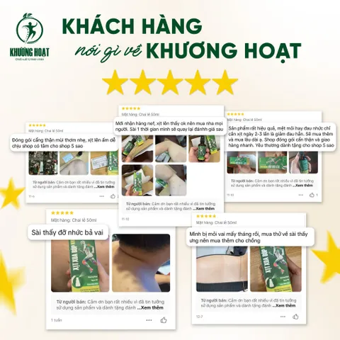 Xịt Xoa Bóp Khương Hoạt Hỗ Trợ Giảm Đau Nhức Mỏi Cơ Xương Khớp, Khu Phong Tán Hàn, Chiết Xuất Thảo Dược - Chai 50ml Rosy