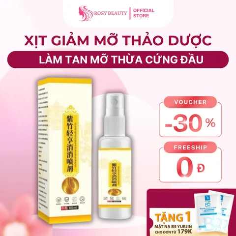 Xịt Giảm Béo Thảo Dược Tử Trúc Yihetang 60ml – Hỗ Trợ Giảm Mỡ Thừa, Săn Chắc Vùng Bụng