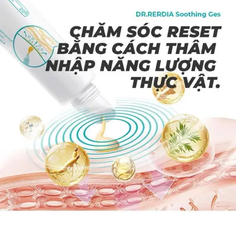 Gel Làm Dịu Dr Rerdia Soothing Gel Giúp Thư Giãn Vùng Cơ Khớp, Chiết Xuất Nhân Sâm Nghệ Ngải Cứu 30g